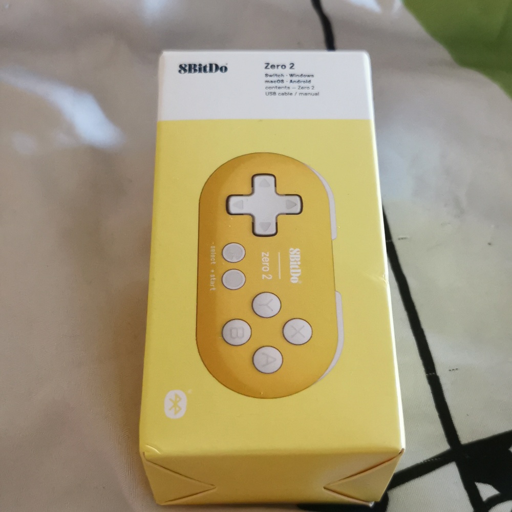 8BitDo Yellow Zero 2 Controller NWT